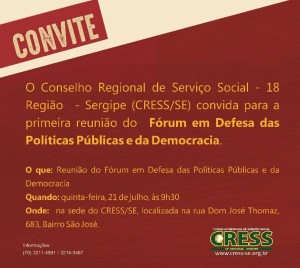 convite forum democracia cress